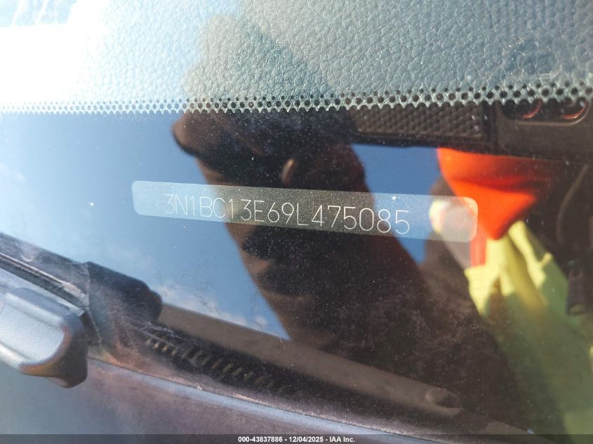 2009 Nissan Versa 1.8S VIN: 3N1BC13E69L475085 Lot: 43837886