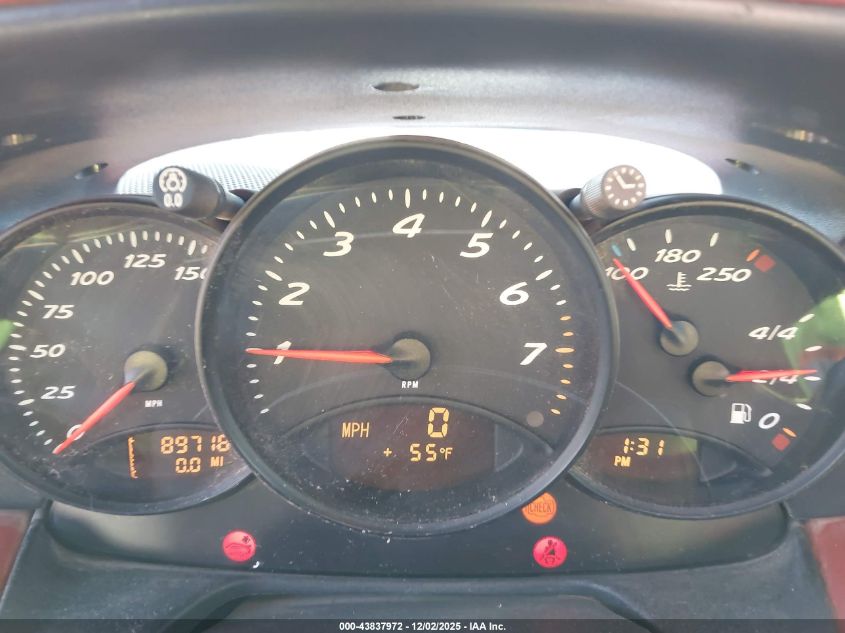 1998 Porsche Boxster VIN: WP0CA2989WU620474 Lot: 43837972