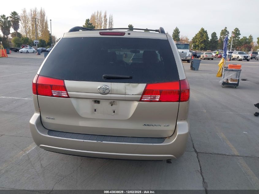 2004 Toyota Sienna Le VIN: 5TDZA23C04S146889 Lot: 43838029