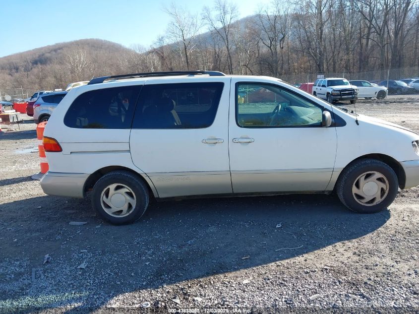 2000 Toyota Sienna Xle VIN: 4T3ZF13CXYU298842 Lot: 43838053
