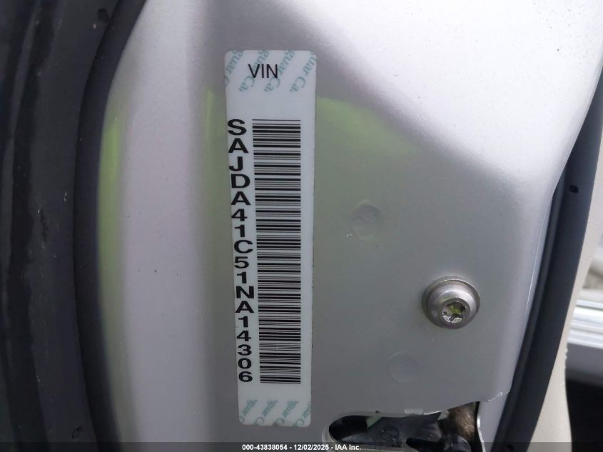 2001 Jaguar Xk8 VIN: SAJDA41C51NA14306 Lot: 43838054