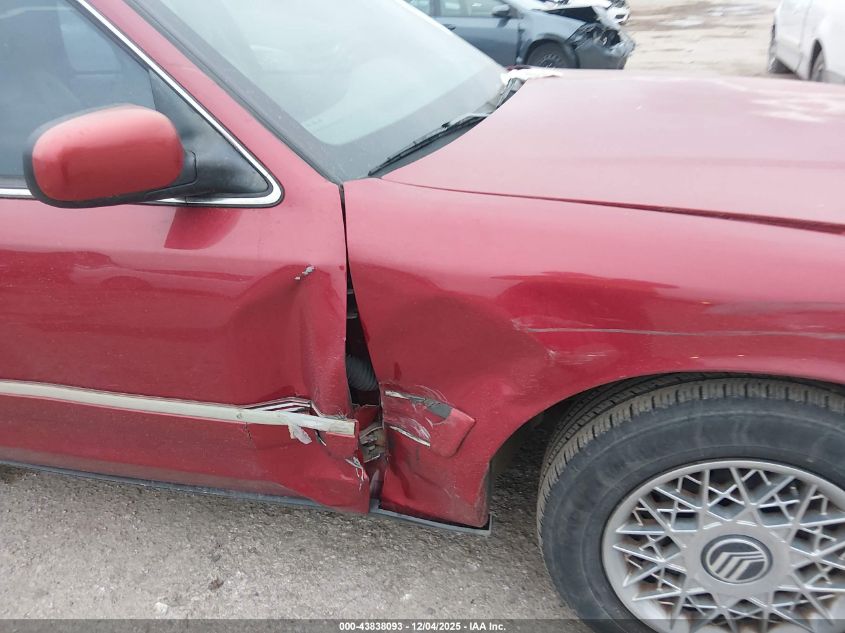 2001 Mercury Grand Marquis Gs VIN: 2MEFM74WX1X691593 Lot: 43838093