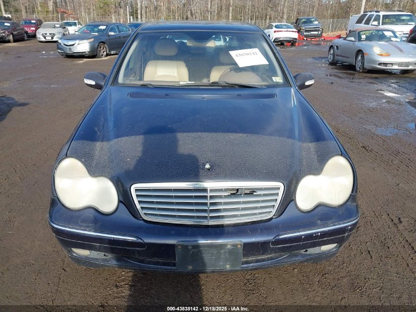 2002 Mercedes-Benz C 320 VIN: WDBRF64J52F276233 Lot: 43838142