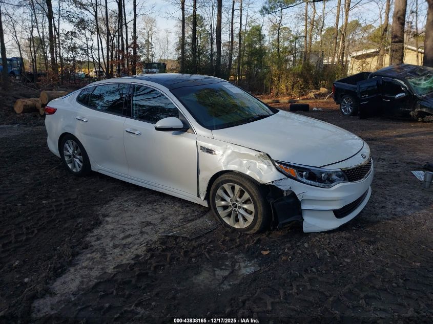 2016 Kia Optima Ex VIN: 5XXGU4L32GG106801 Lot: 43838165