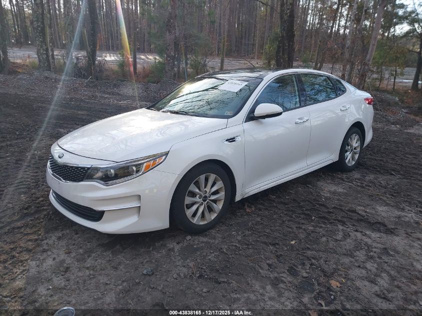 2016 Kia Optima Ex VIN: 5XXGU4L32GG106801 Lot: 43838165