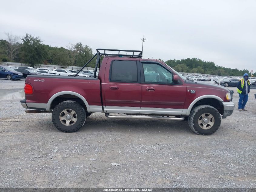 2003 Ford F-150 Lariat/Xlt VIN: 1FTRW08L73KB68974 Lot: 43838173