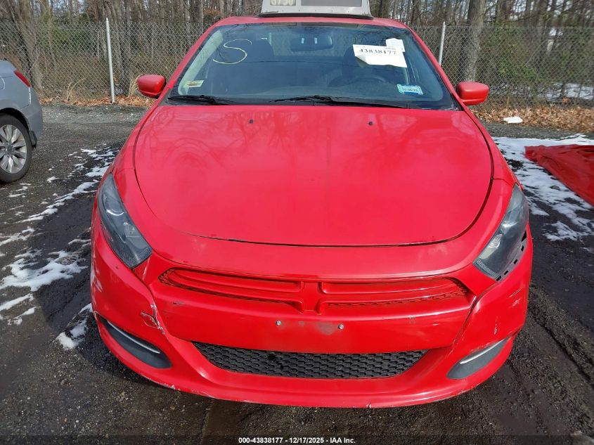 2015 Dodge Dart Sxt VIN: 1C3CDFBB0FD431852 Lot: 43838177
