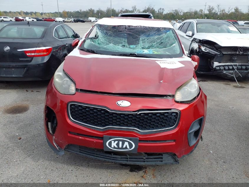 2018 Kia Sportage Lx VIN: KNDPM3ACXJ7392555 Lot: 43838223