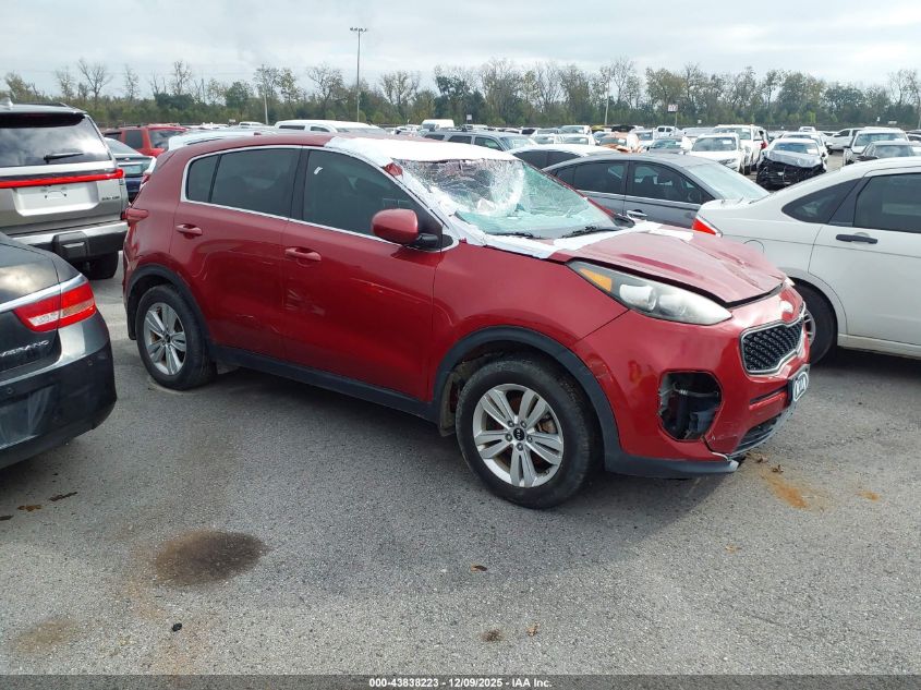 2018 Kia Sportage Lx VIN: KNDPM3ACXJ7392555 Lot: 43838223