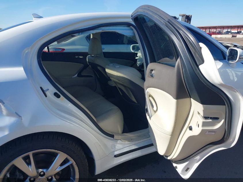 2009 Lexus Is 250 VIN: JTHBK262192086829 Lot: 43838233