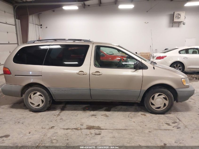 2000 Toyota Sienna Le VIN: 4T3ZF13C3YU243973 Lot: 43838275
