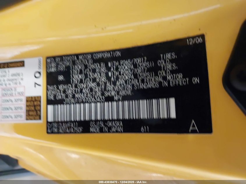 2007 Toyota Fj Cruiser VIN: JTEBU11F970063433 Lot: 43838470