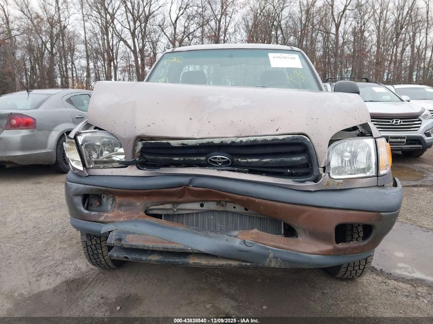 2001 Toyota Tundra VIN: 5TBJN32141S166283 Lot: 43838540