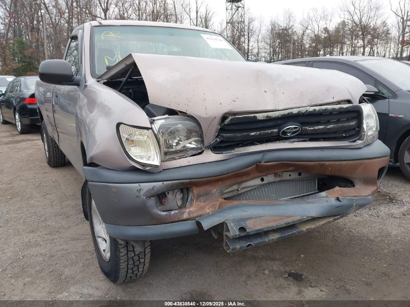2001 Toyota Tundra VIN: 5TBJN32141S166283 Lot: 43838540