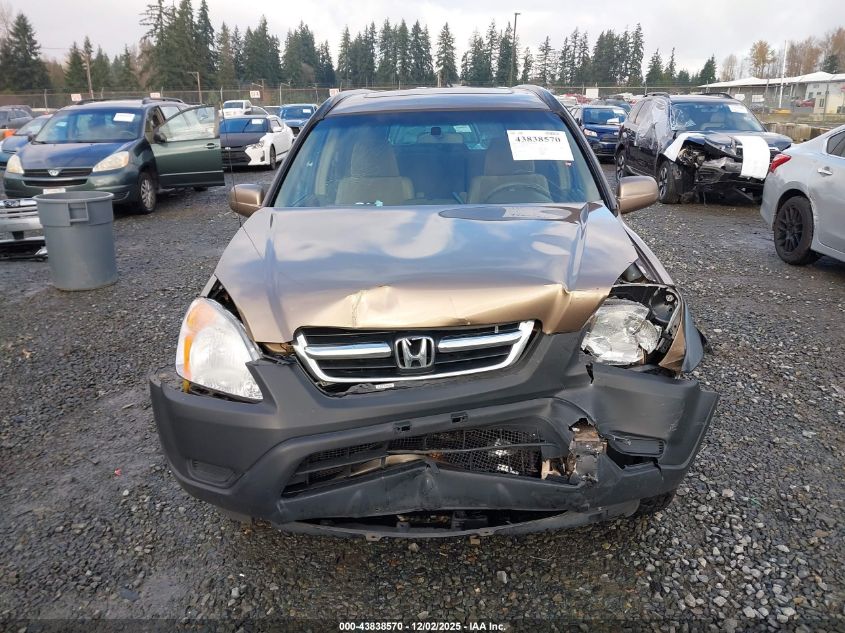 2002 Honda Cr-V Ex VIN: JHLRD78812C091654 Lot: 43838570