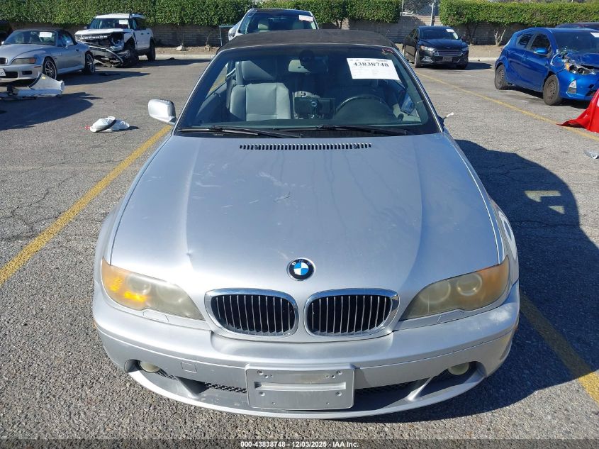 2004 BMW 325Ci VIN: WBABW33494PL27272 Lot: 43838748