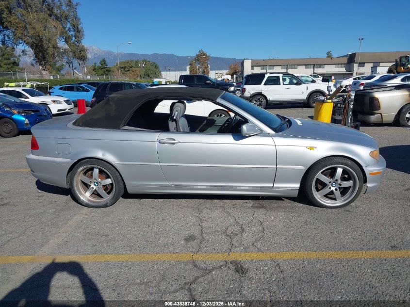 2004 BMW 325Ci VIN: WBABW33494PL27272 Lot: 43838748