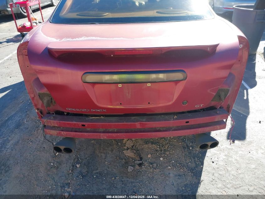 2004 Pontiac Grand Prix Gt2 VIN: 2G2WS522341102830 Lot: 43838847