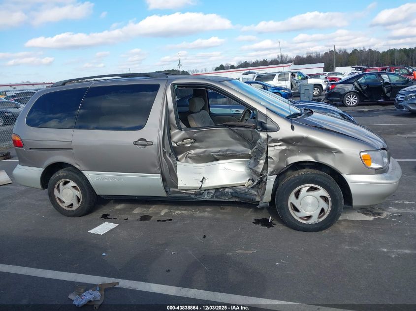 1998 Toyota Sienna Xle VIN: 4T3ZF13C4WU083020 Lot: 43838864