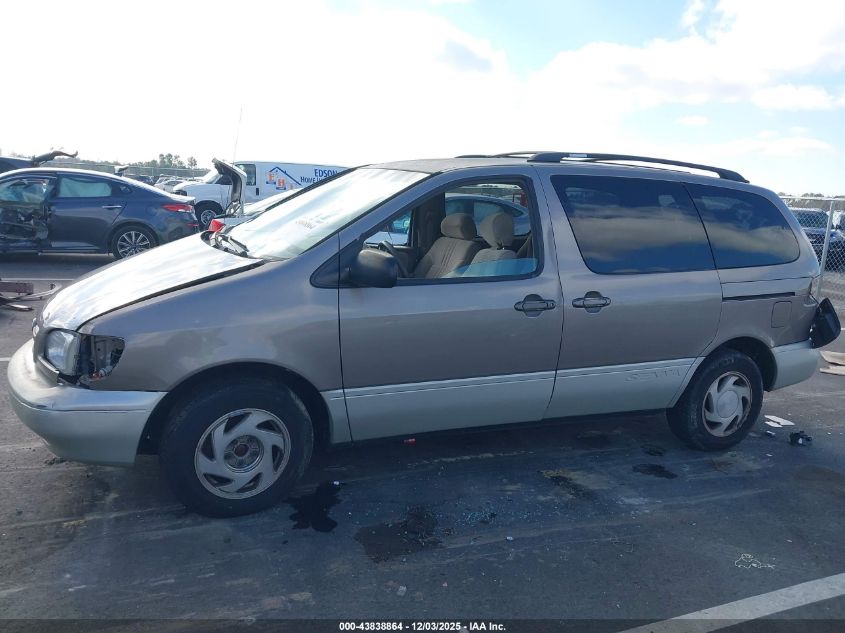1998 Toyota Sienna Xle VIN: 4T3ZF13C4WU083020 Lot: 43838864