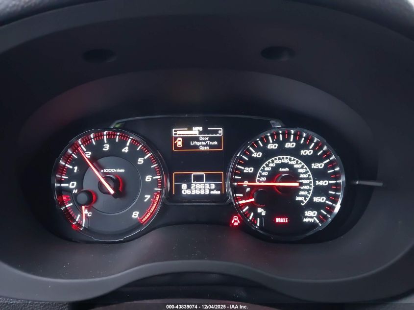 2018 Subaru Wrx VIN: JF1VA1A66J9806312 Lot: 43839074