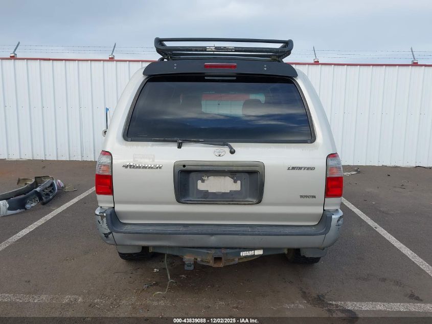 2000 Toyota 4Runner Limited V6 VIN: JT3GN87R2Y0138870 Lot: 43839088