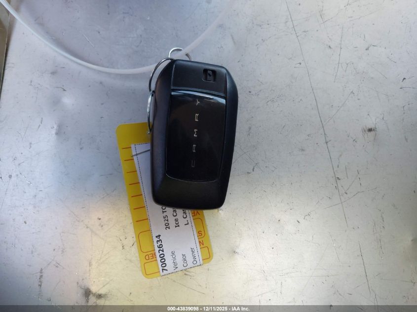 2025 Toyota Camry Le VIN: 4T1DAACK0SU150537 Lot: 43839098