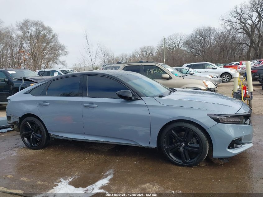 2021 Honda Accord Sport VIN: 1HGCV1F36MA040879 Lot: 43839124