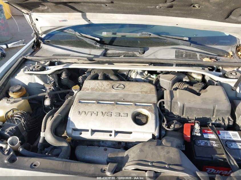 2005 Lexus Es 330 VIN: JTHBA30G455085244 Lot: 43839155