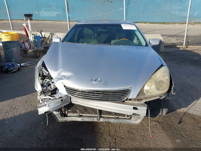 2005 Lexus Es 330 VIN: JTHBA30G455085244 Lot: 43839155
