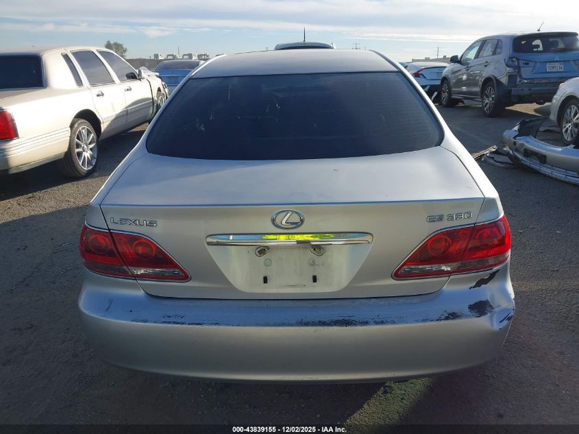 2005 Lexus Es 330 VIN: JTHBA30G455085244 Lot: 43839155