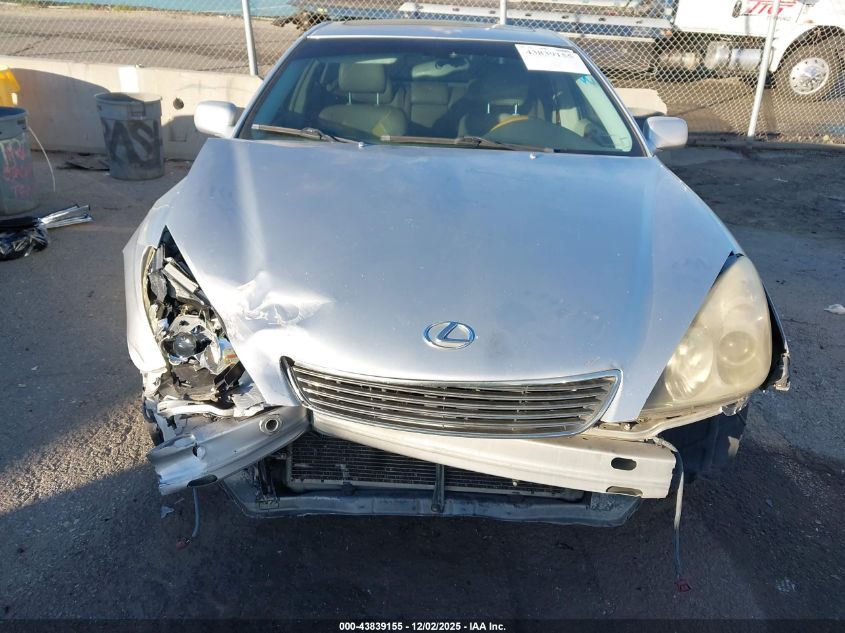 2005 Lexus Es 330 VIN: JTHBA30G455085244 Lot: 43839155