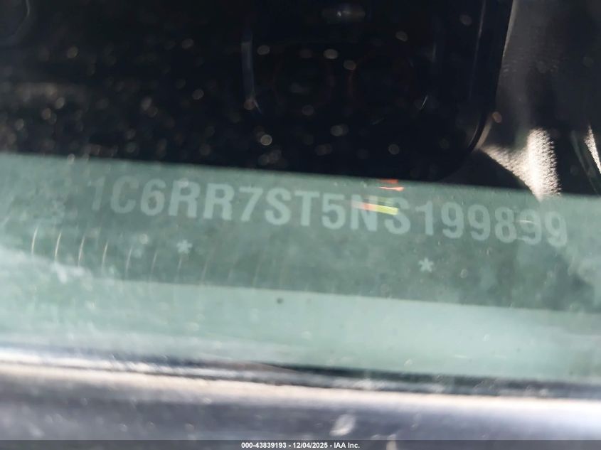 2022 Ram 1500 Classic Tradesman 4X4 6'4 Box VIN: 1C6RR7ST5NS199899 Lot: 43839193