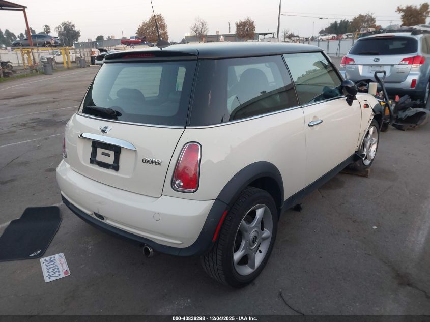 2005 Mini Cooper VIN: WMWRC33595TJ69198 Lot: 43839298