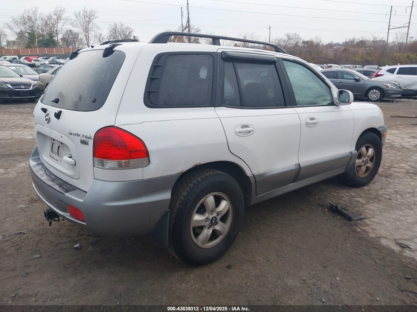 KM8SC13E06U040346 2006 HYUNDAI SANTA FE photo no. 4