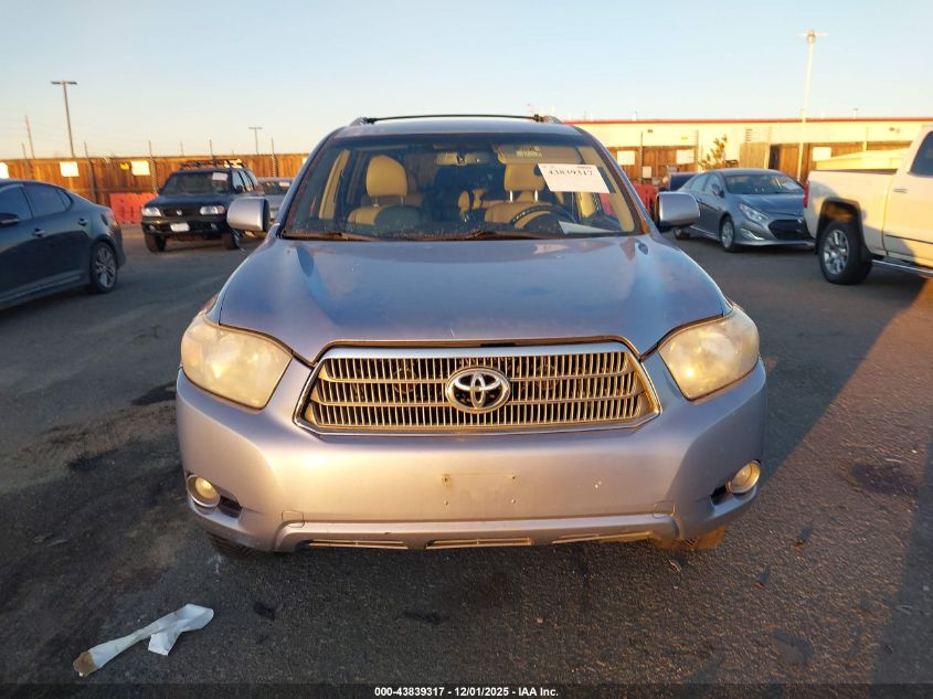 2009 Toyota Highlander Hybrid Limited VIN: JTEEW44A892033646 Lot: 43839317