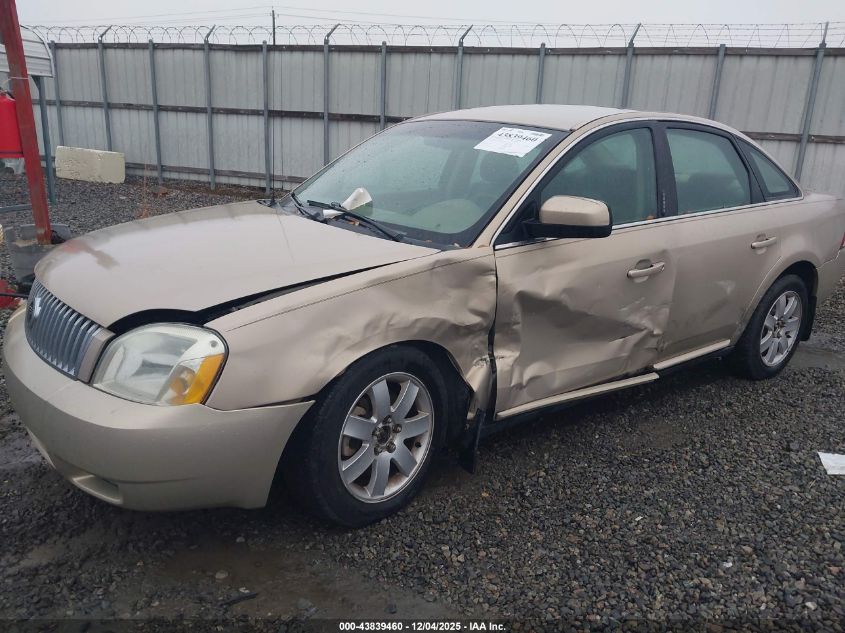 2007 Mercury Montego Luxury VIN: 1MEFM40147G604956 Lot: 43839460