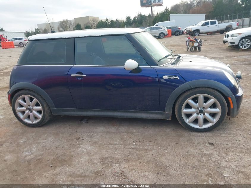 2005 Mini Cooper S VIN: WMWRE33495TD91678 Lot: 43839467