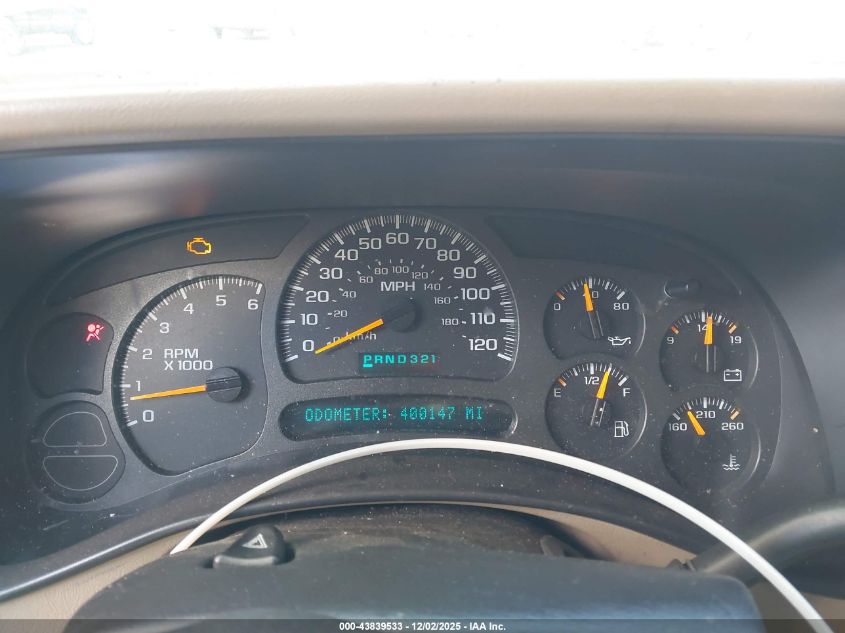 2003 Chevrolet Tahoe Lt VIN: 1GNEC13Z53J288438 Lot: 43839533