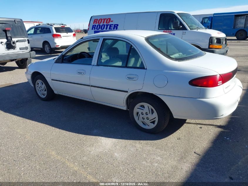 1999 Ford Escort Lx VIN: 1FAFP10P8XW221545 Lot: 43839578