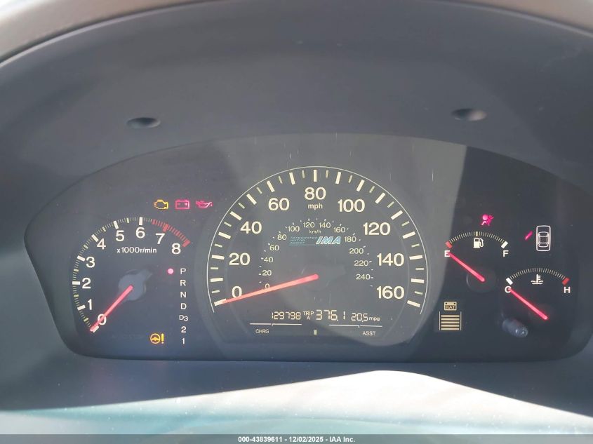 2005 Honda Accord Hybrid Ima VIN: JHMCN36475C003976 Lot: 43839611