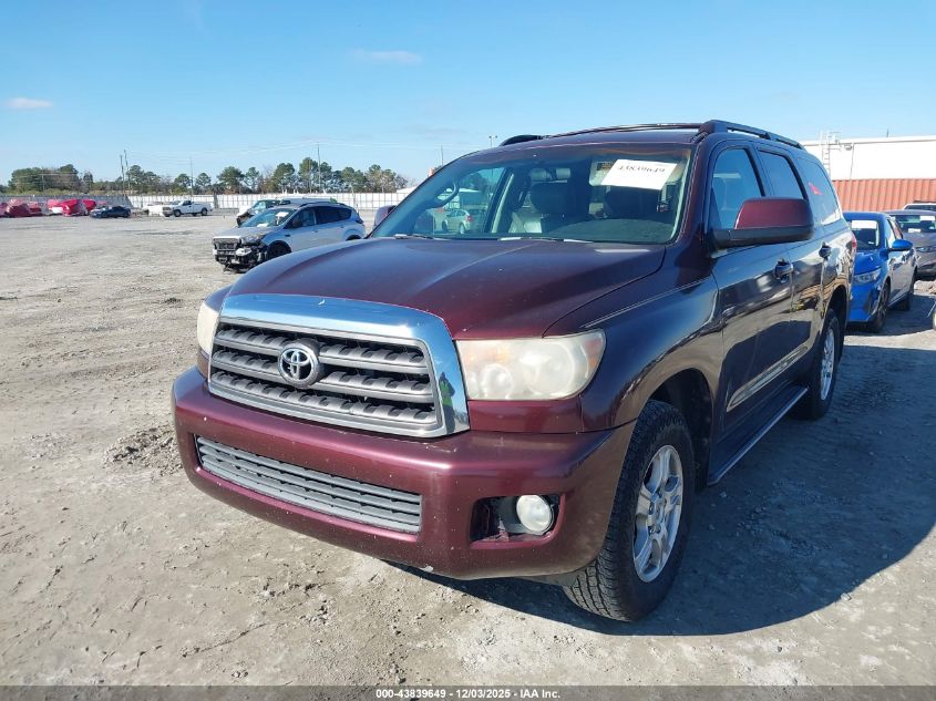 2008 Toyota Sequoia Sr5 5.7L V8 VIN: 5TDZY64AX8S006869 Lot: 43839649