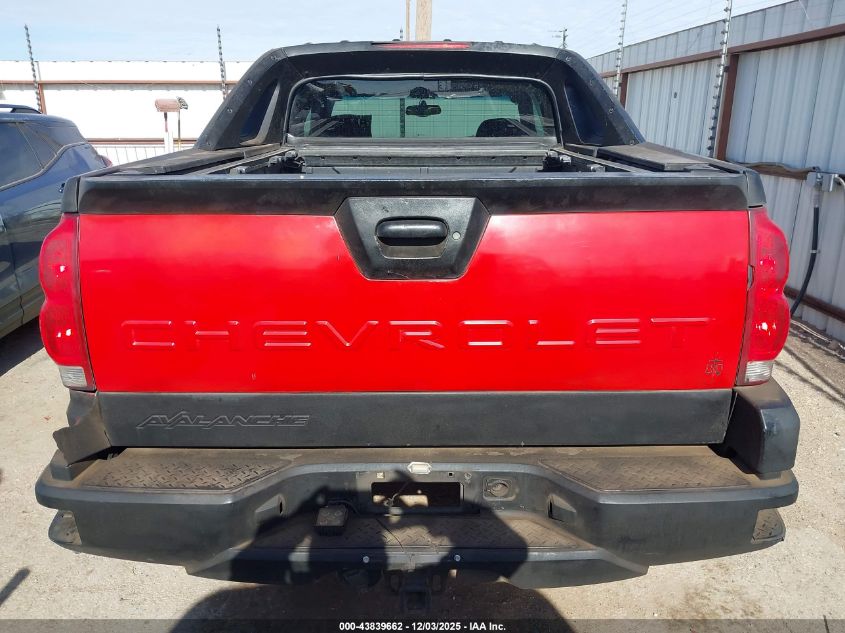 2002 Chevrolet Avalanche 1500 VIN: 3GNEK13T62G152236 Lot: 43839662