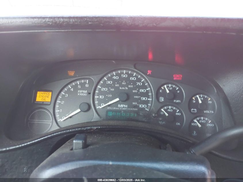 2002 Chevrolet Avalanche 1500 VIN: 3GNEK13T62G152236 Lot: 43839662