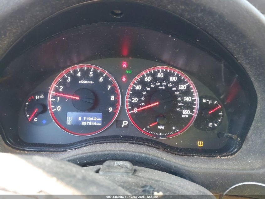 2009 Subaru Outback 3.0R Limited VIN: 4S4BP85C694312203 Lot: 43839675