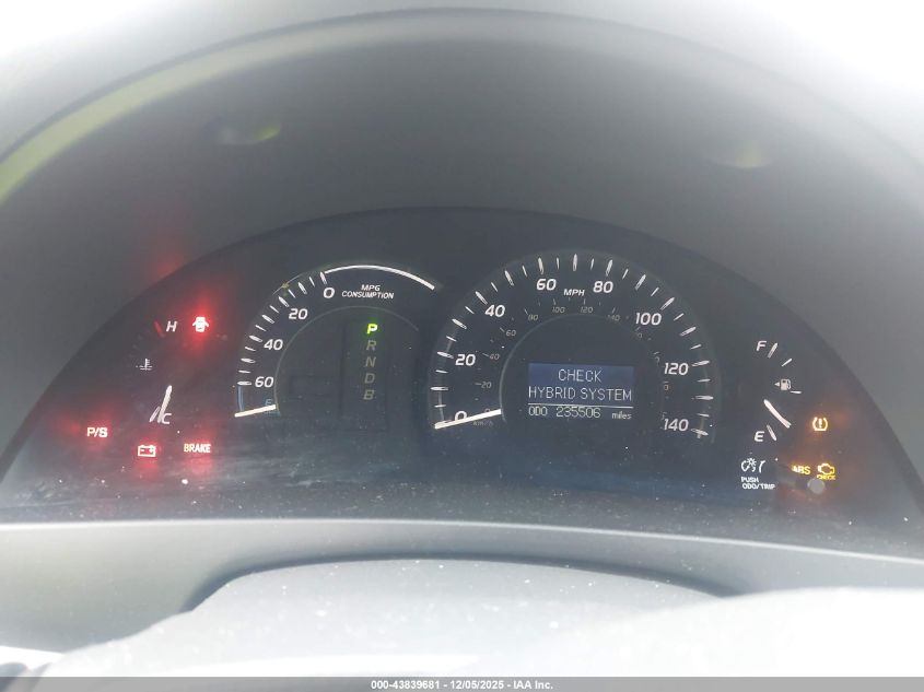 2007 Toyota Camry Hybrid VIN: 4T1BB46K27U026410 Lot: 43839681