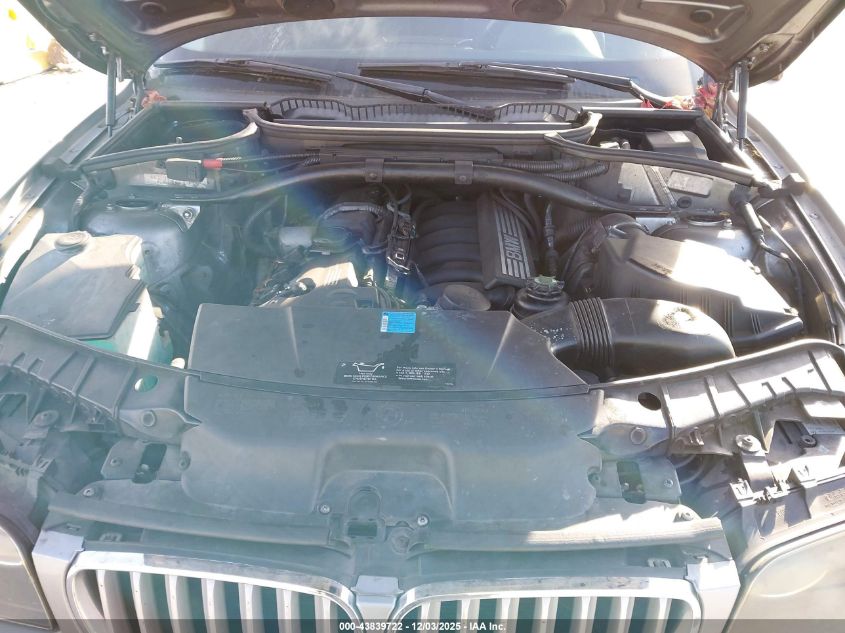 2008 BMW X3 3.0Si VIN: WBXPC93478WJ20186 Lot: 43839722