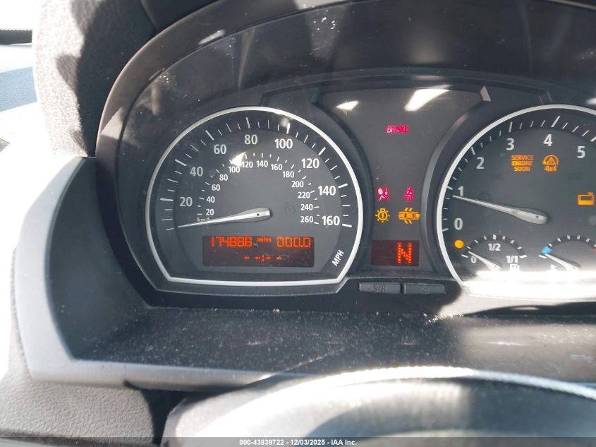 2008 BMW X3 3.0Si VIN: WBXPC93478WJ20186 Lot: 43839722