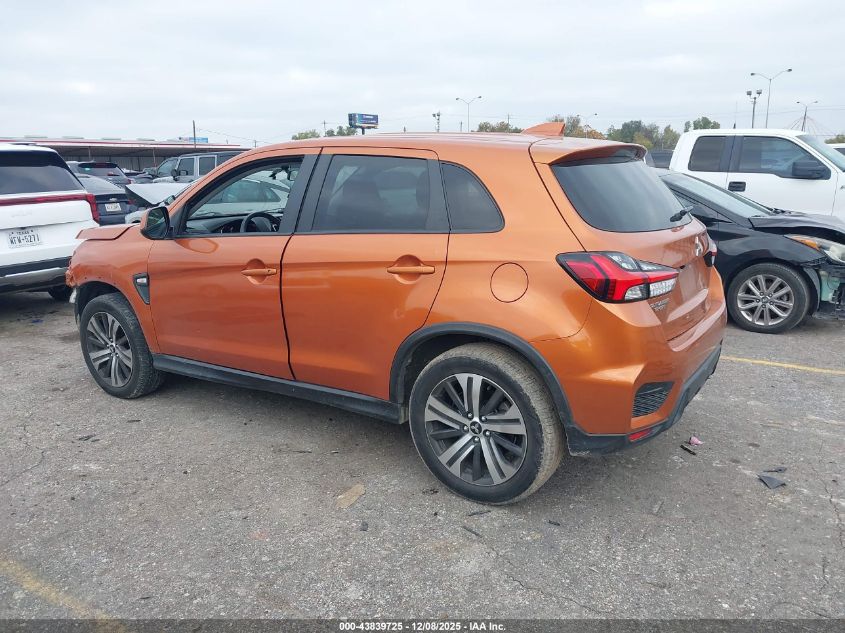 2020 Mitsubishi Outlander Sport 2.0 Es VIN: JA4AP3AU3LU012573 Lot: 43839725