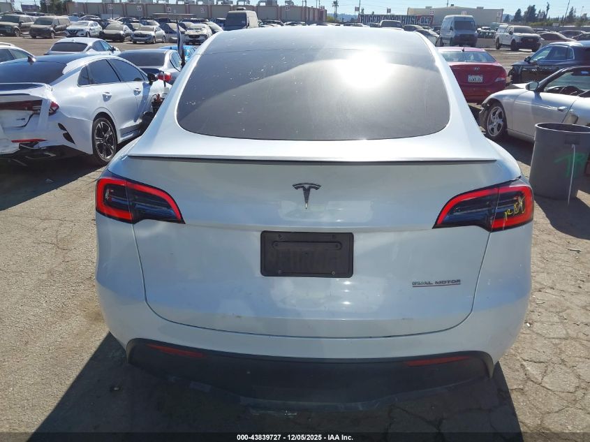 2023 Tesla Model Y Performance Dual Motor All-Wheel Drive VIN: 7SAYGDEF8PF624047 Lot: 43839727